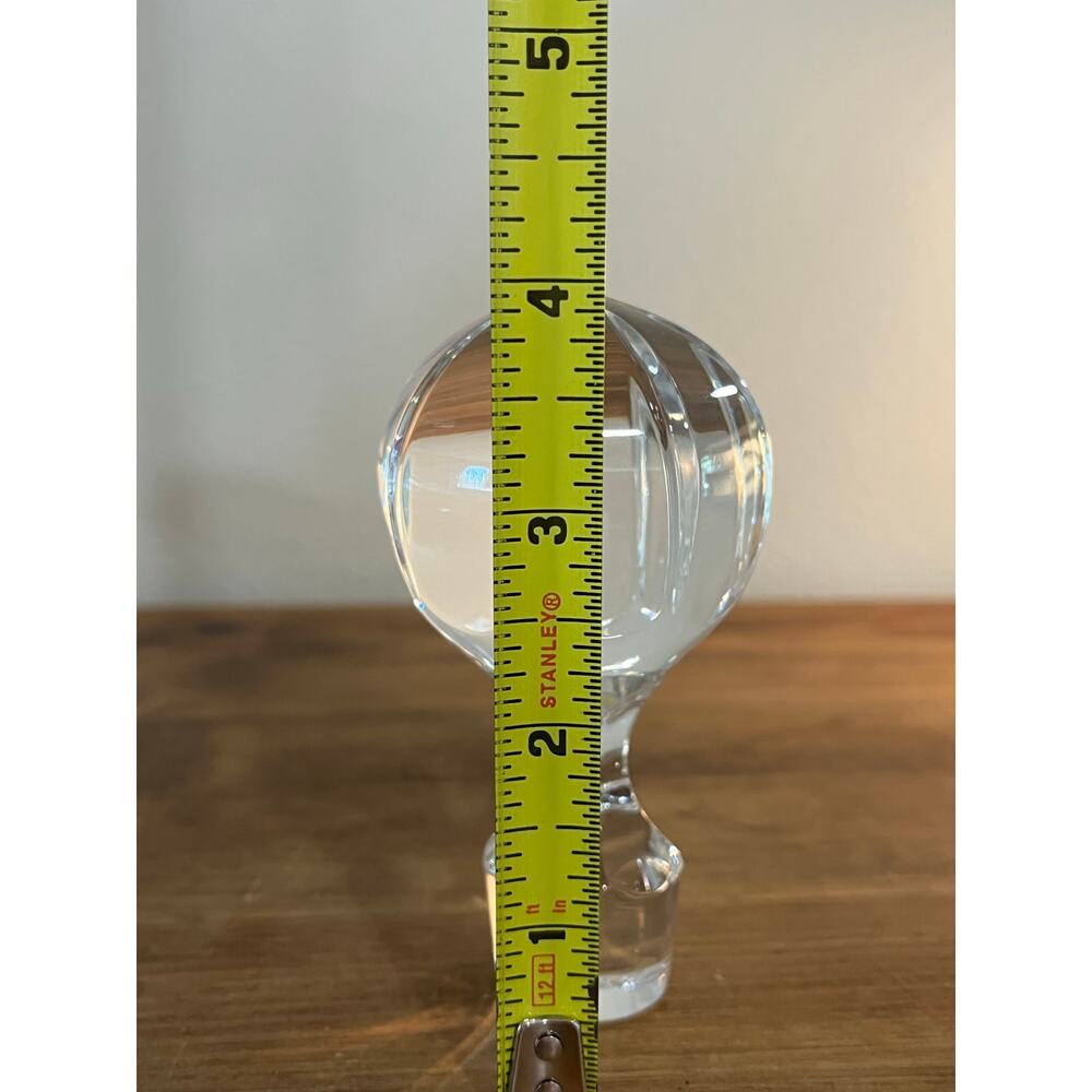 Vtg European Cut Crystal Decanter w/ Globe Stopper Mid-Century Barware Elegant - Picture 11 of 12